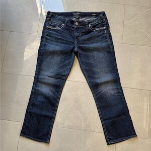 Silver Suki Fluid Mid Capri Size 32